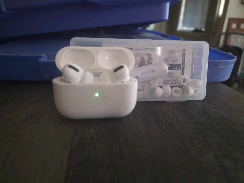 Apple AirPods Pro (1st Gen) with Charging Case and Replacement Ear Tips