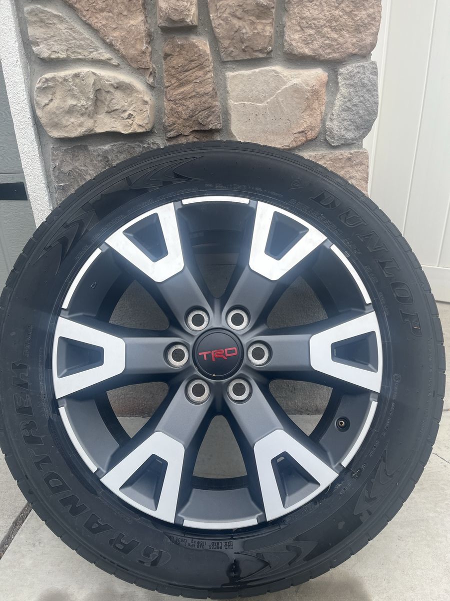 20" OEM Toyota TRD Wheels & Dunlop Tires - 265/60R20 (Set of 4)