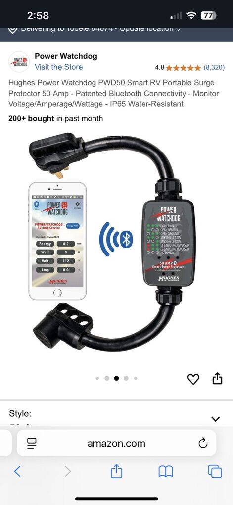 RV Smart Rv, Surge Protector 50 AMP