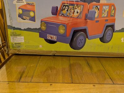 Bluey Heeler Family Vehicle 12-Volt Battery Powered Ride-On
