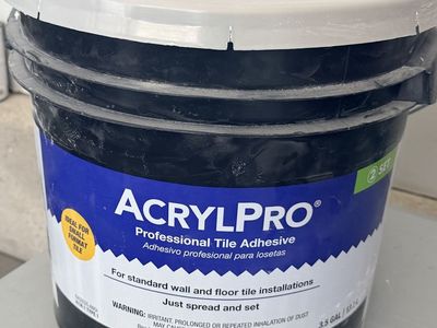 AcrylPro Professional Tile Adhesive 3.5 Gal - Wall & Floor Tile Installation