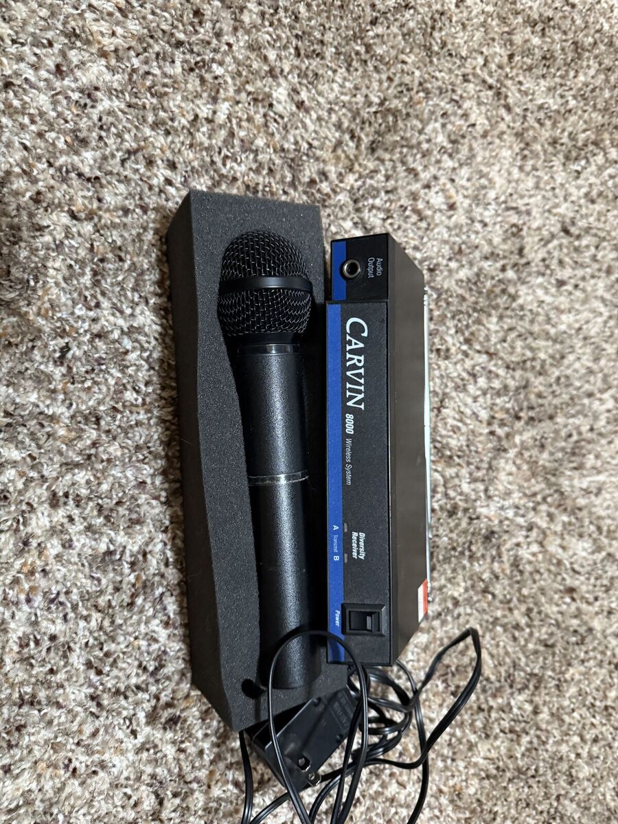 Carvin 8000 Wireless Microphone System – VHF Handheld & Receiver