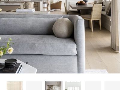 McGee & Co 96” Reese Sofa - Dovetail Velvet