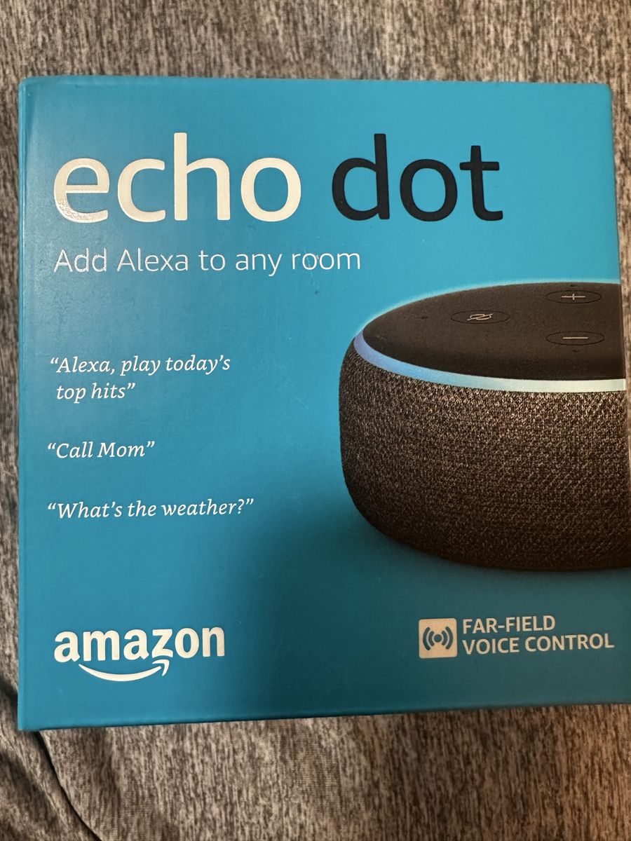 Amazon Echo Dot Smart Speaker with Alexa - New in Box, Far-Field Voice Control