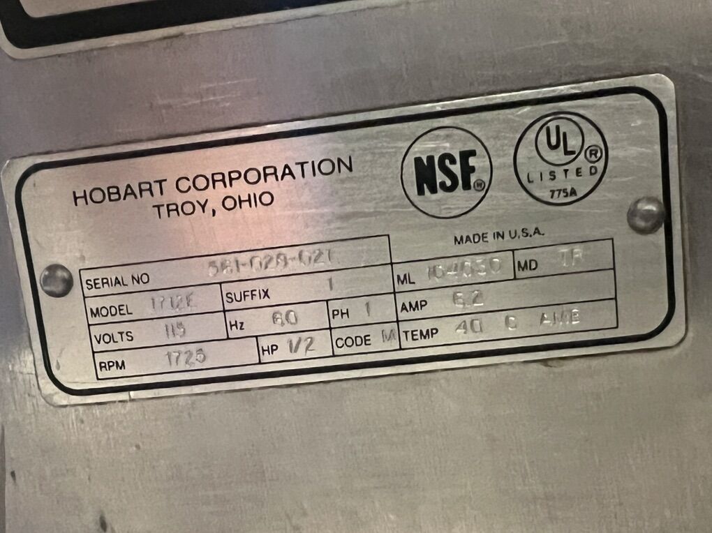 Hobart Slicer 1712e Automatic Heavy Deli Meat