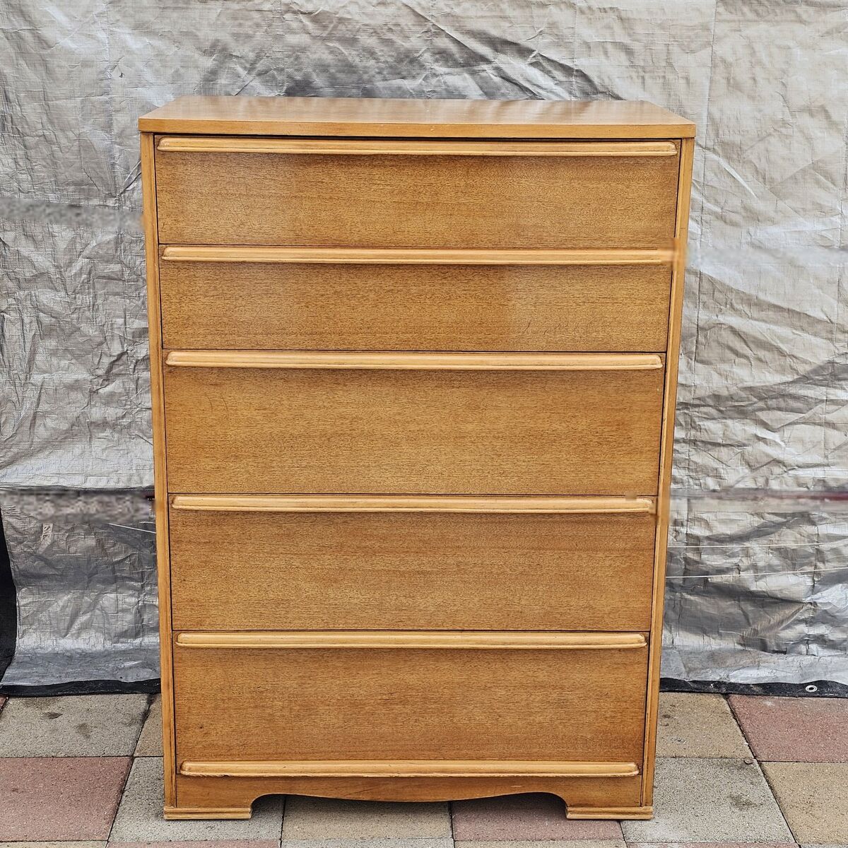 Tall 5 Drawer Solid Wood Dresser