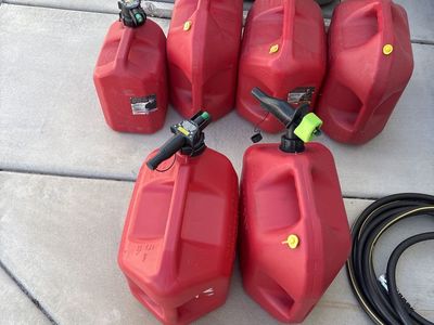 Used gas cans