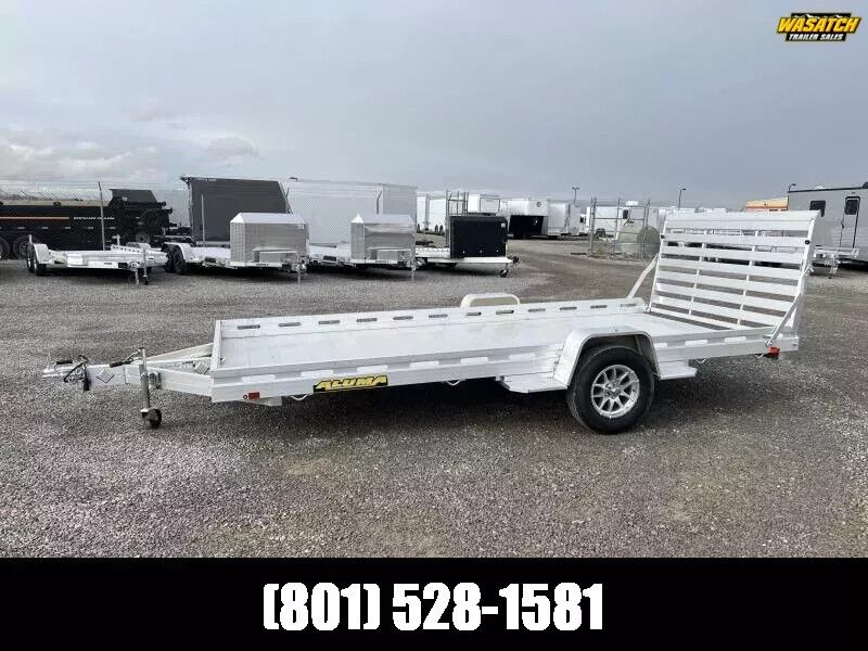 Aluma 8015 7x15 SxS Aluminum Utility Trailer