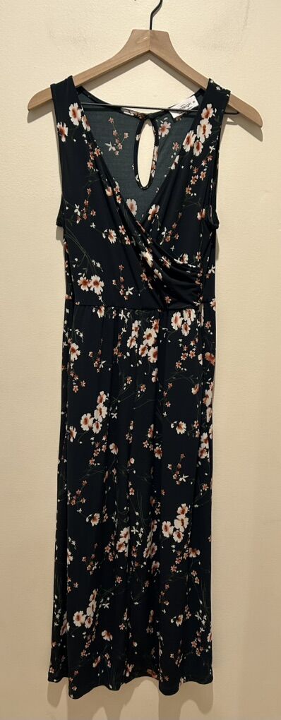 Kaileigh Black Floral Sleeveless Wide Leg Jumpsuit
