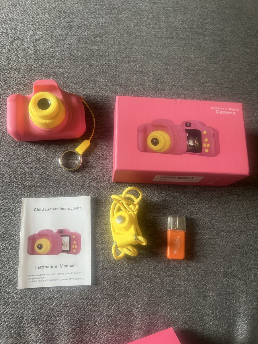 Children's Digital Camera - Pink, Video & Photo Capture, Rechargeable, Expandable Memory