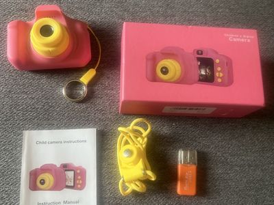 Children's Digital Camera - Pink, Video & Photo Capture, Rechargeable, Expandable Memory