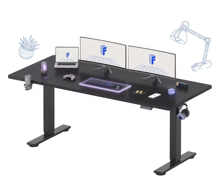 NEW 71 x 32 Inch Large Standing Desk, Stand Up Desk with Splice Board, Rising Desks for Home Office, Office Desk