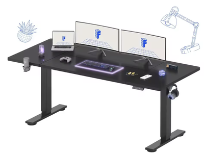 NEW 71 x 32 Inch Large Standing Desk, Stand Up Desk with Splice Board, Rising Desks for Home Office, Office Desk