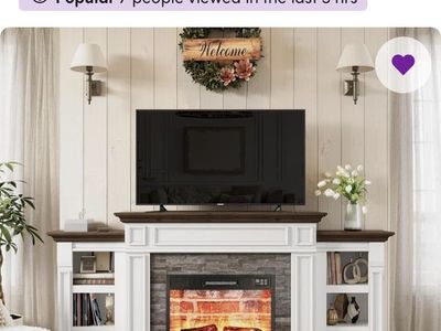 Aaliayah 72" W Electric Fireplace & Mantel Package with Heater & Storage