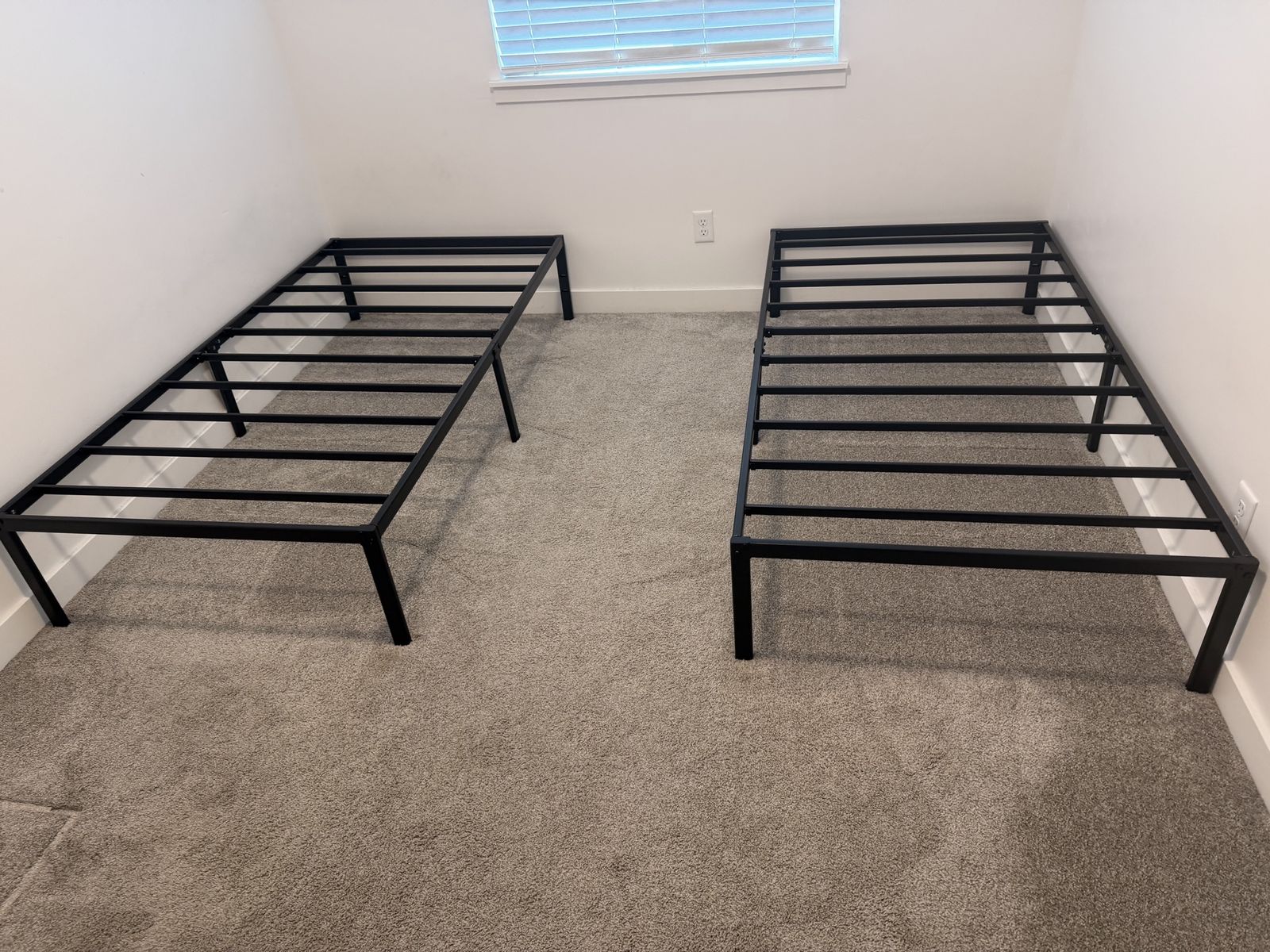 2 Twin metal bedframes
