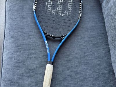 Wilson Tour Slam Tennis Racquet - Blue/Black, Used, Grip Size 3 (4 3/8)