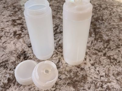 INVERTED CONDIMENT BOTTLES