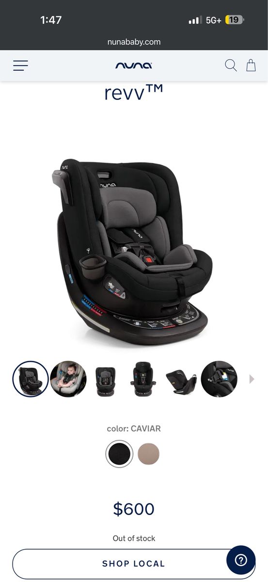 Nuna Revv rotating car seat 360