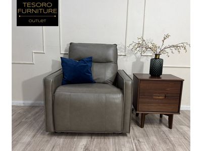 HENREDON LEATHER CHAIR