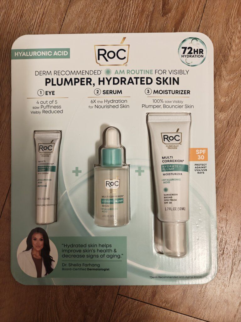 RoC Multi Correxion Hydrate + Plump skincare setm
