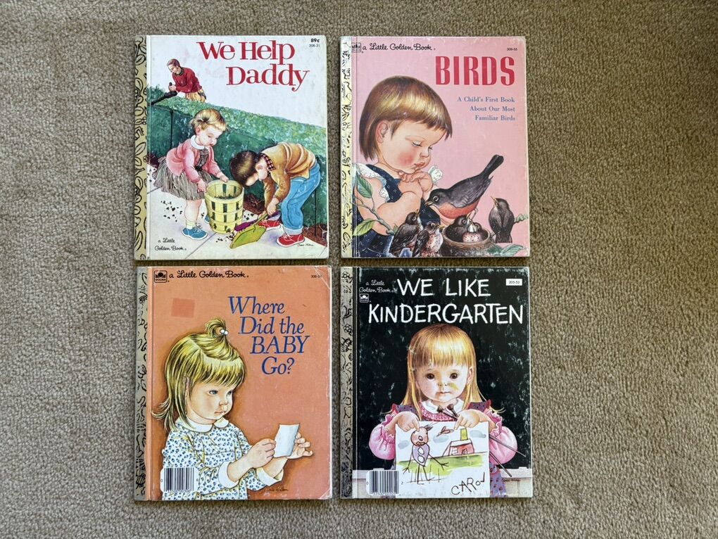 Four Vintage Eloise Wilkin Golden Books, Set 1