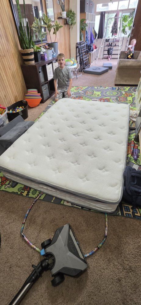 full pillow top mattress plus frame