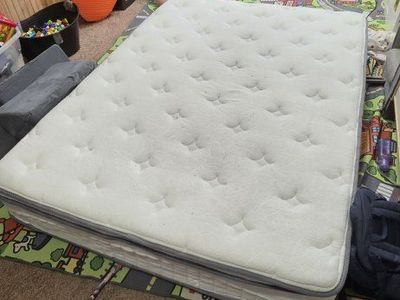 full pillow top mattress plus frame