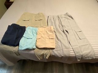Women’s Lightweight Hiking Capris: Quick Dry, 6 Pockets, Loose fit (5 pair)