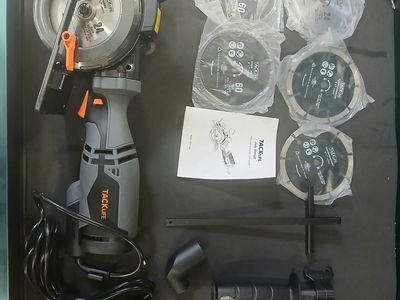 TACKLIFE TCS115A Mini Circular Saw with Laser Guide, 4.5" Blades, 5.8A
