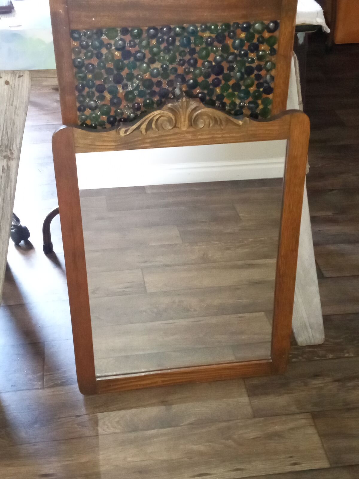 Antique mirror wood