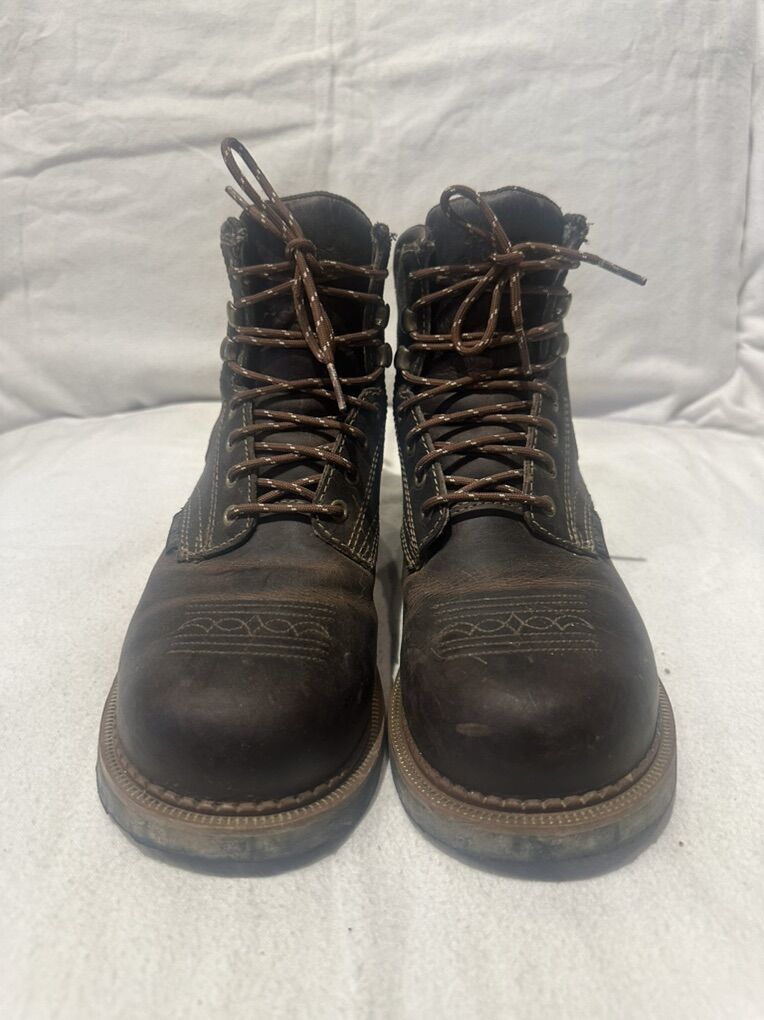 Justin Women’s 7.5 Lthr WP Workboots Comp toe