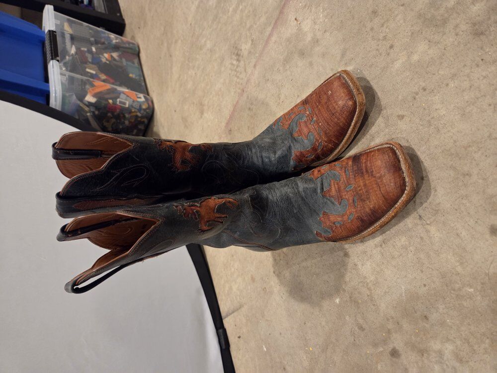 womens size 10 custom made burns boots