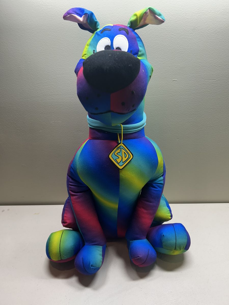 Large Rainbow Scooby Doo Plush
