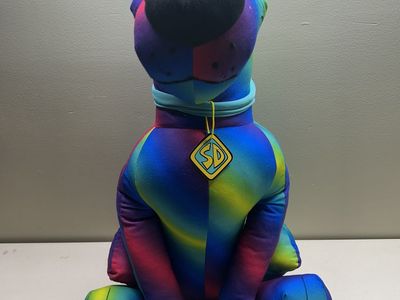 Large Rainbow Scooby Doo Plush