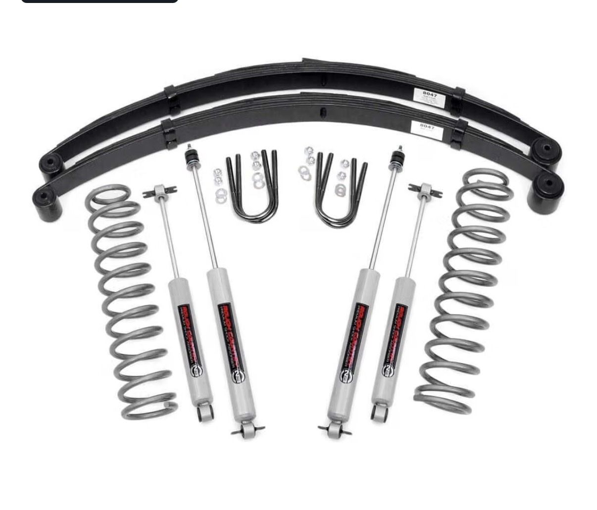Rough Country 3-Inch Lift Kit for 1984-2001 Jeep Cherokee XJ (2WD/4WD)