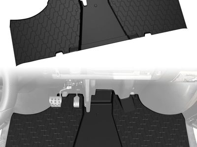 2015-2025 Kawasaki Mule Pro FXT FX DX DXT FXR- Rubber Front Row Floor Liner Slush Mat All Weather Protection