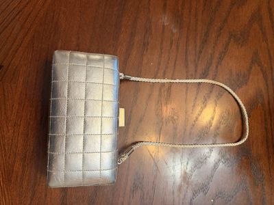 Small silver clutch