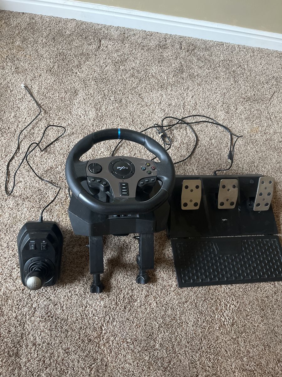 PXN V9 gaming racing wheel bundle