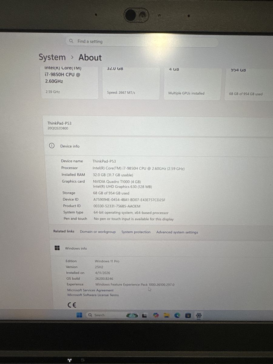 Lenovo ThinkPad P53