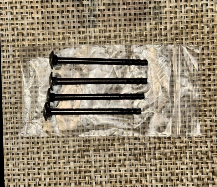 Thule Carriage Bolt Hardware for Roof Rack 3 Inches Long set of 4