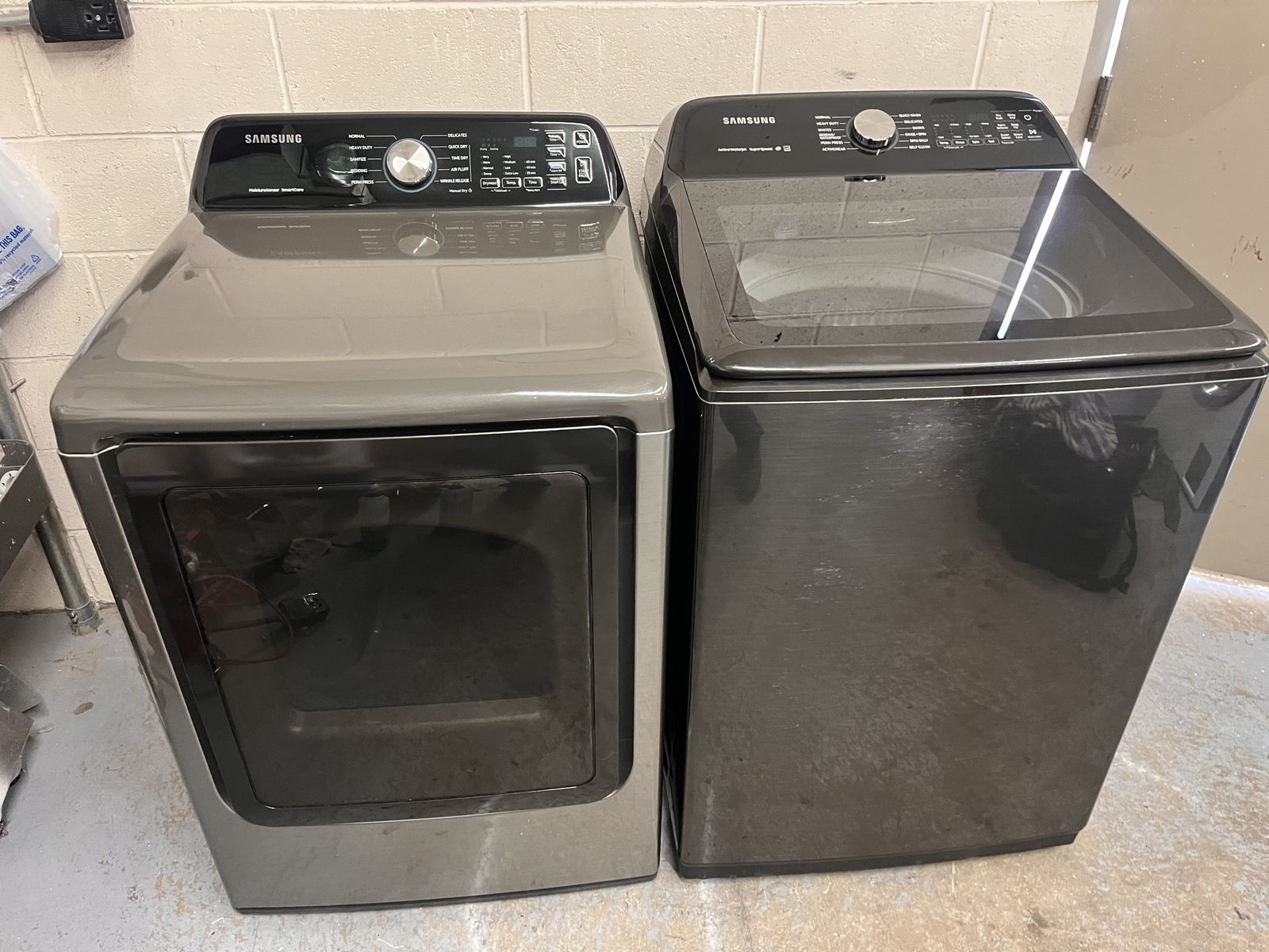 Samsung washer and dryer set