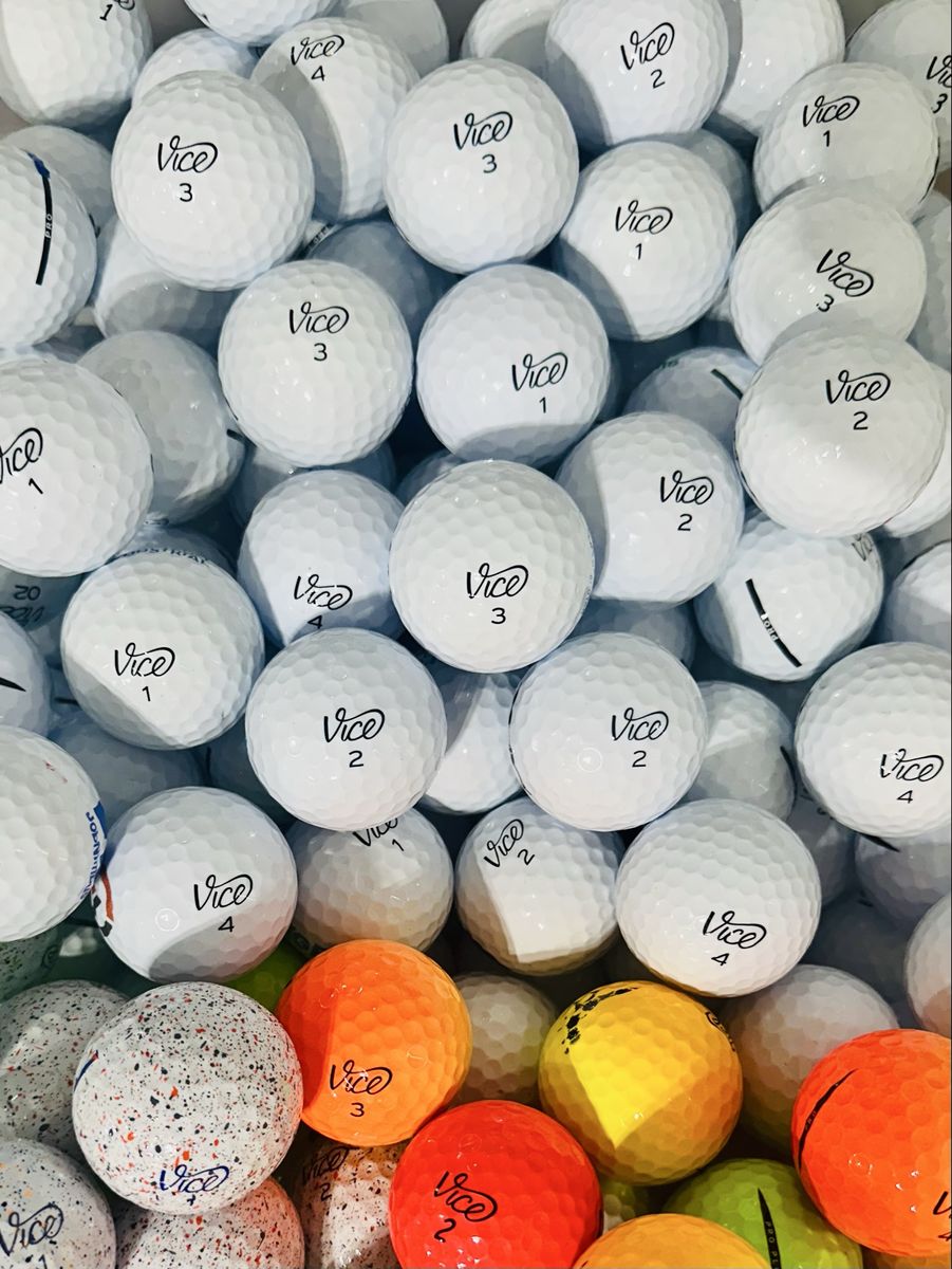 Approximately 200 like new Vice Golf Balls