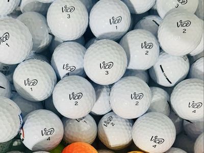 Approximately 200 like new Vice Golf Balls