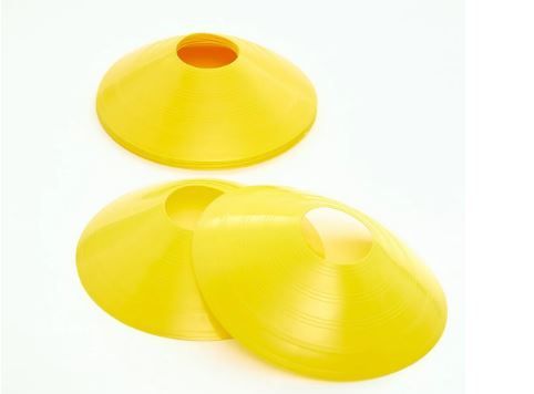 NEW! Agility Markers, Disc Cones, Set of 6, Yellow