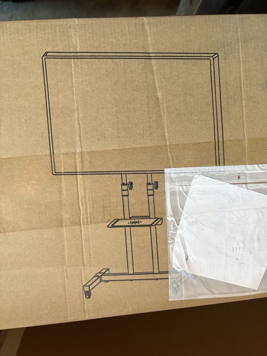 Mobile Rolling TV Stand Cart with Wheels