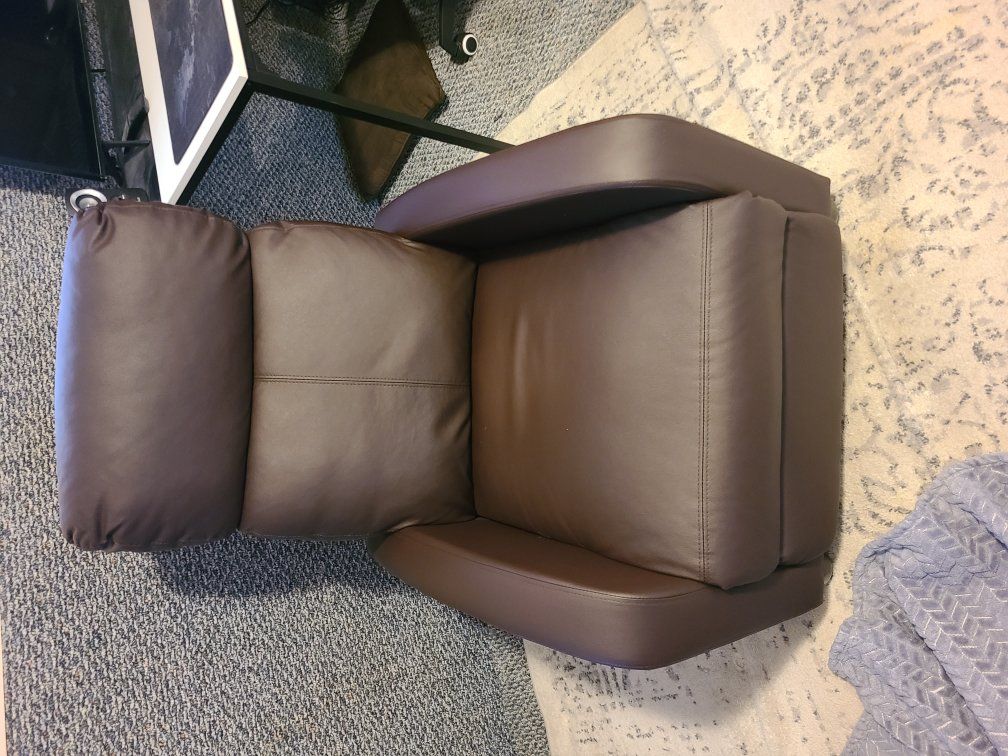 brown recliner