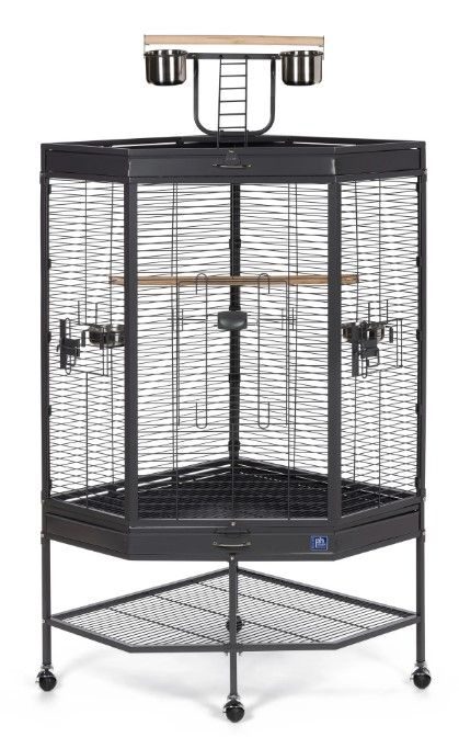 Prevue Pet Products Corner BirdCage with Playtop Model #3165