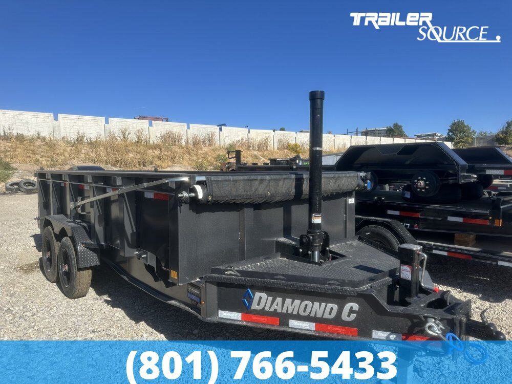 7x16 Diamond C LPT 210 Dump Trailer - 32" Sides - 23K GVWR