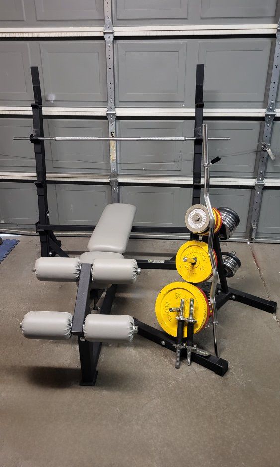 Bench and weights