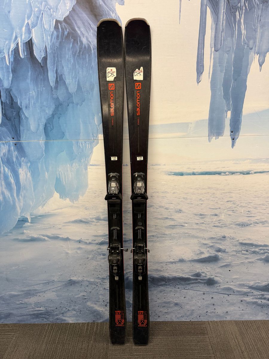Used 2022 Salomon Stance 80 177cm Skis w/Salomon M11 Bindings